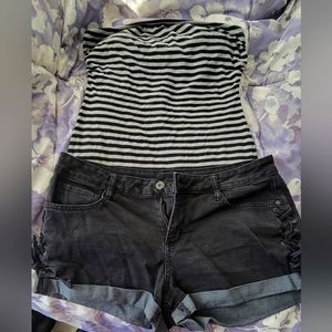 Tubetop with shorts